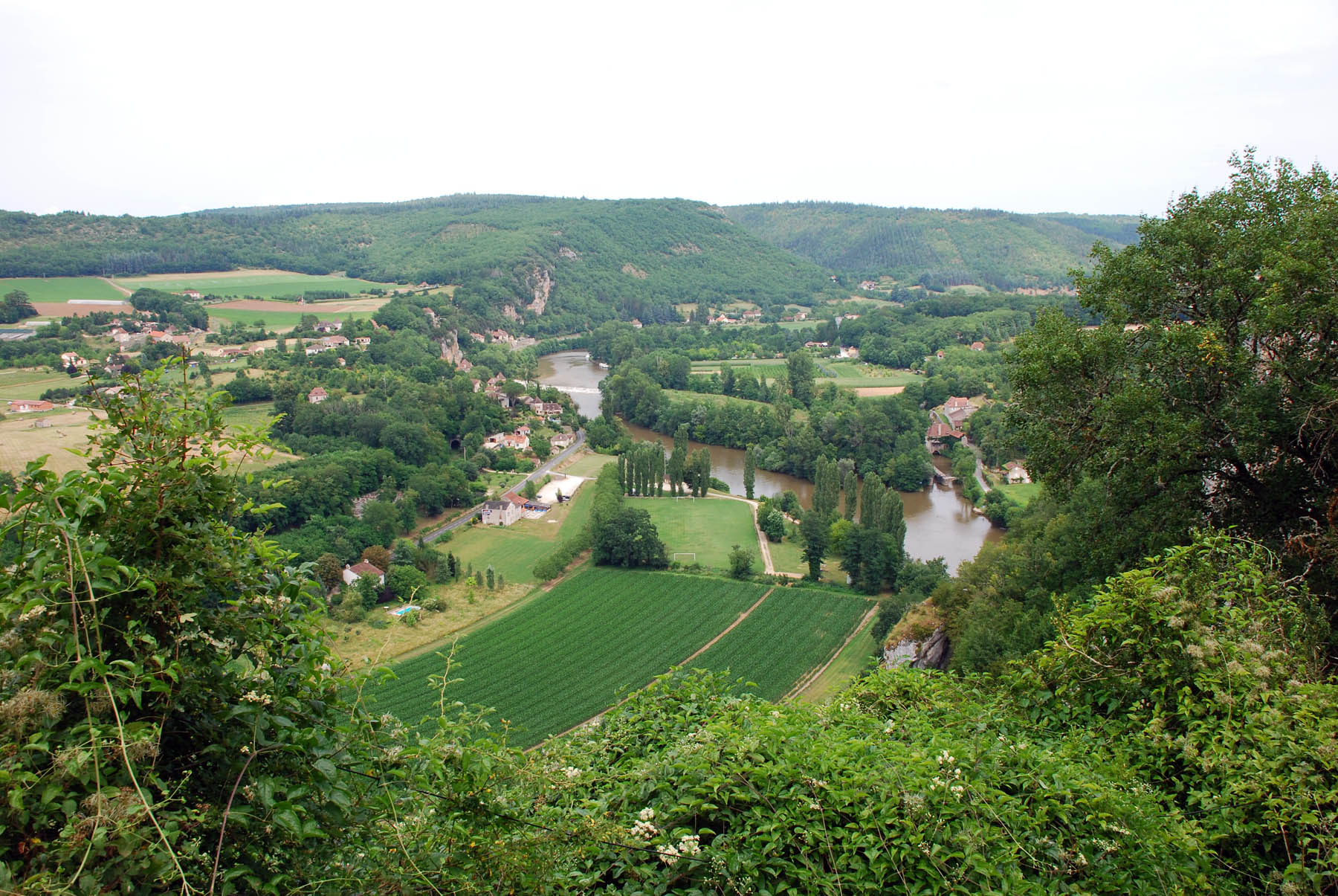 A view across a vally in Lot-et-Garonne