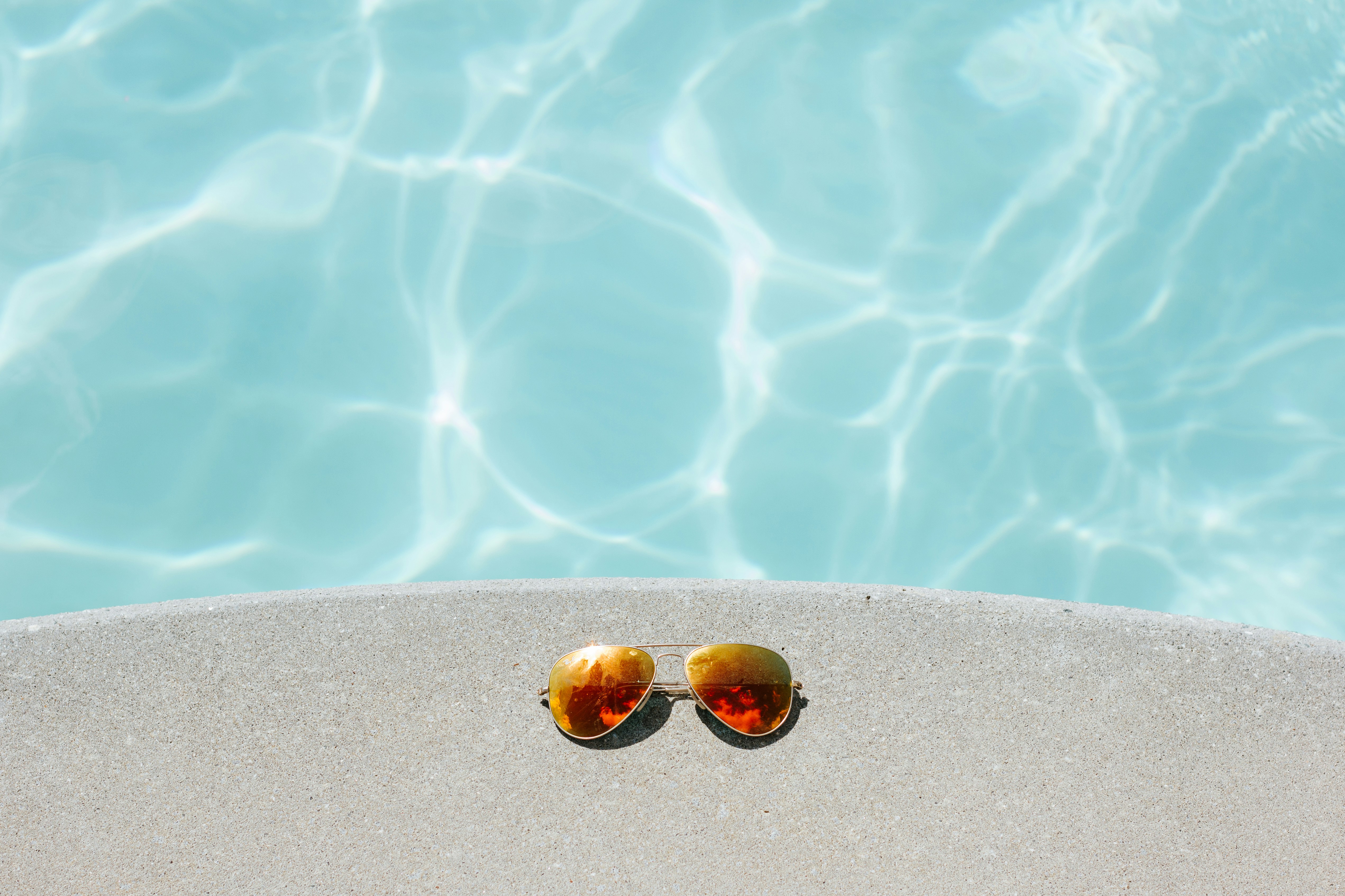 Pool and sunglasses