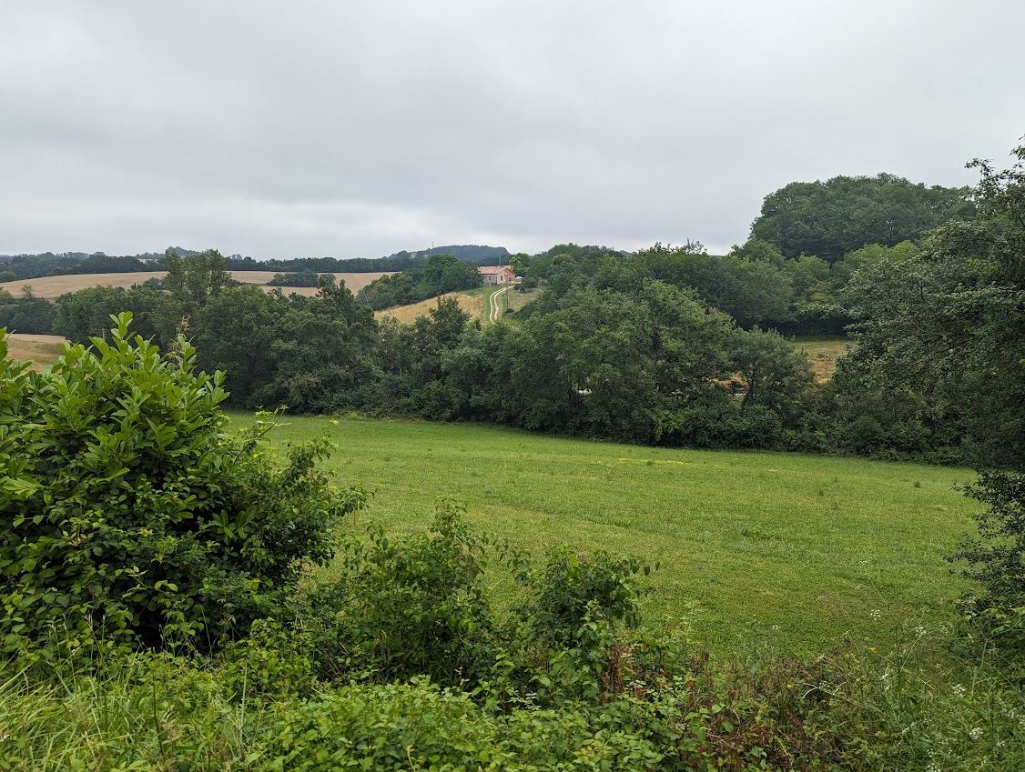 A view of the rural countryside in France